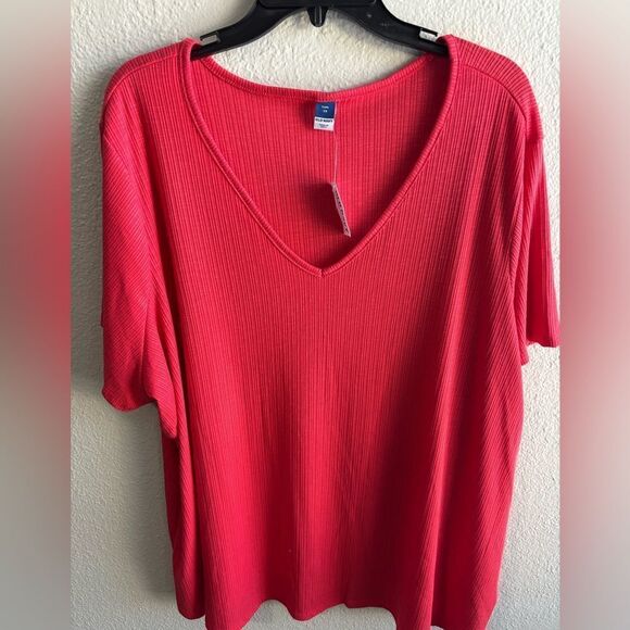 ❤️Old Navy Plus  Ribbed V-Neck Shirt - Picture 1 of 5